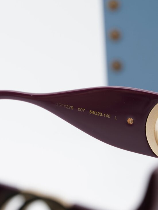 Gucci GG1022S 007 Square Sunglasses - Brown/Brown main image 4